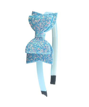 XIMA 10pcs Glitter Sequin Bow Hairbands for Kids - Shiny Bow Knot Plastic Headbands - Mixcolors - Buy Online on GoSupps.com