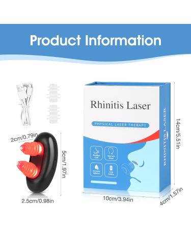 PLLYPE RespiRelief Red Light Nose Therapy Device Physiotherapy Nose Soother Red Light Therapy for Nose Nasal Therapy Device for Nasal Congestion Breathing Promote Rhinitis Relieve Rhinitis (1 - Buy Online on GoSupps.com
