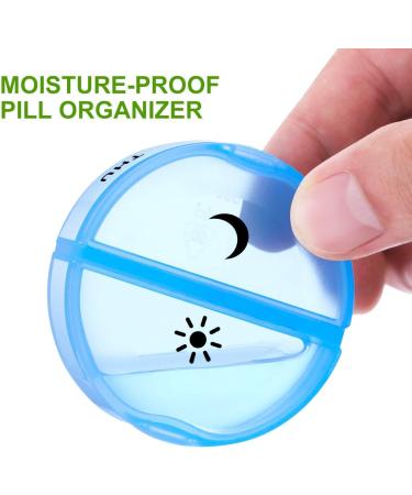 SUKUOS 7-Day Tablet Dispenser with Lockable Lid - Essential Medication Aid for Elderly, Alzheimer's & Dementia Patients - Purple - Buy Online on GoSupps.com
