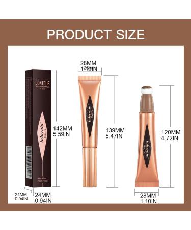 Beauty Wand Liquid Face Concealer Contouring with Cushion Applicator Shading Bronzer Natural Looks Liquid Face - Buy Online on GoSupps.com