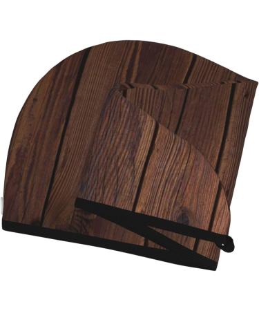 Buy Vintage Wood Microfiber Hair Towel - Super Absorbent Coral Velvet Wrap for Long Curly & Thick Hair | Quick Dry Hair Cap for Women - Buy Online on GoSupps.com