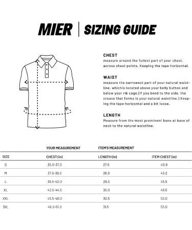 MIER Men's Regular-fit Golf Polo Shirt - Fashionable Casual Collared T-Shirt for Golfers - Black, Size Large - Buy Online on GoSupps.com