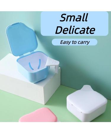 Buy Retainer Storage Box - White Denture Box with Mirror for Travel & Home | Durable & Convenient - Buy Online on GoSupps.com
