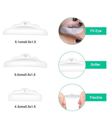 30 Pieces Silicone Eyelash Lift Pads - Curling Wave Tool 3 Sizes for Perfect Lash Lift | Transparent Eyelash Winder - Buy Online on GoSupps.com