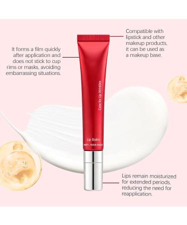 WRANBAO Lip balm moisturizing cares for dry and cracked lips cares for lip wrinkles nourishing and moisturizing nonstick colorless lip balm with buildable tint 2 pieces - Buy Online on GoSupps.com