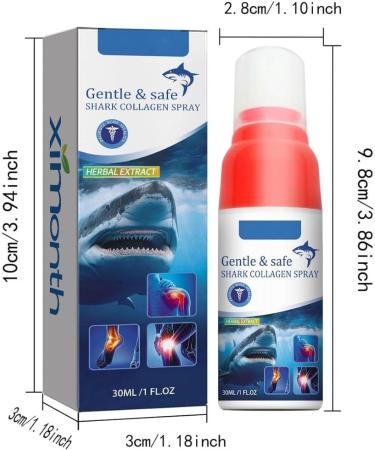 Collagen Spray 30ml BonespurHeal Collagen Spray BonespurHeal Haaien Collageen Spray BonespurHeal Collagen Spray (3pcs) - Buy Online on GoSupps.com
