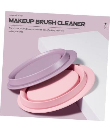 Beaupretty 1 Set makeup brush cleaning laundry drying rack collapsible makeup brush scrubber bowl esponjas para maquillaje makeuo makeup sponge tool cleaning mat fold Silicone cleaning rack - Buy Online on GoSupps.com