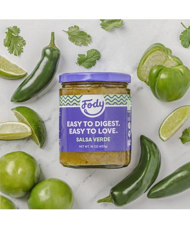 Fody Foods Keto-Friendly Salsa Verde | Low FODMAP, Gluten-Free, IBS-Friendly | Fire Roasted Flavor - Buy Online on GoSupps.com