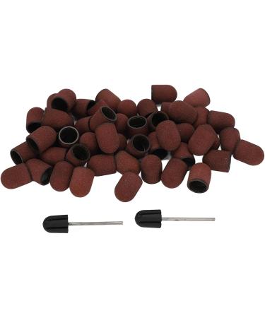YAOGOHUA 80# Grit Nail Art Sanding Heads Manicure Polishing Grinding Nail Drill Bits Sanding Bands Set - Buy Online on GoSupps.com