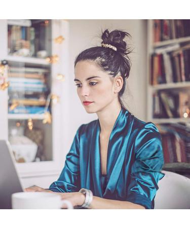 Satin Hair Ties Set of 6 - Kanoson Elastic Silk Scrunchies for Women & Girls - Ponytail Hair Bands - Buy Online on GoSupps.com