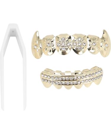 Restokki Hip Hop Braces - Brass Material Multipurpose Portable for Music Concerts & Halloween Parties (Gold) - Buy Online on GoSupps.com