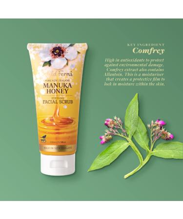 Wild Ferns Manuka Honey Gentle Facial Scrub | Exfoliating Natural Skincare | International Shipping - Buy Online on GoSupps.com
