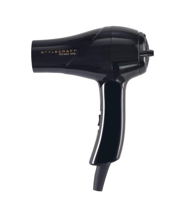 Buy StyleCraft Peewee Dryer Tri-Plex Fusion - Lightweight & Portable Hair Dryer with Attachments - Perfect for Silky Hair & Travel - Buy Online on GoSupps.com