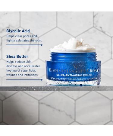 Buy Dermatologist's Choice Ultra Anti-Aging Face Cream | Non-Neutralized Glycolic Acid Paraben-Free Cruelty-Free - 1.7 oz - Buy Online on GoSupps.com