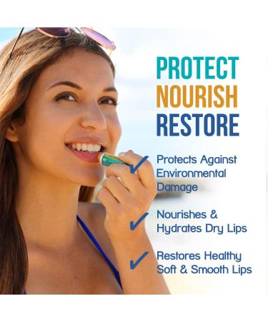 Naturally Naked Lip Balm Set | Reef Safe SPF 30 Unscented Hydrating Lip Care by Stream2Sea - Paraben Free Outdoor Lip Balm for Beach & Sports - Buy Online on GoSupps.com