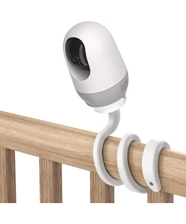 TIUIHU Baby Monitor Holder Suitable for Nooie Cam 360 Baby Monitor Flexible mounting Mount for nooie Baby Monitor Multifunctional Stand for nooie Baby Monitor White