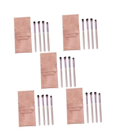 POPETPOP 5 Sets Eye Shadow Brush Set Professional Makeup Brushes Makeup Brushes Professional Different Brush Shapes Portable Makeup Brushes Eyeshadow Girls Suit