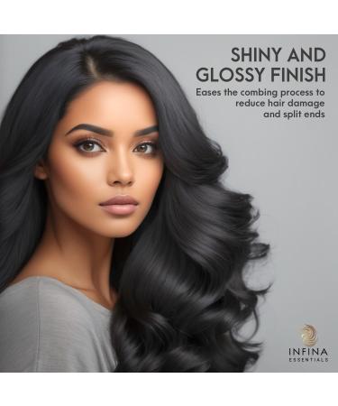 Hair Detangler Spray & Leave-In Conditioner for Women | Nourishes & Detangles Curly & Damaged Hair | 8 fl oz | Fight Frizz & Enhance Shine - Buy Online on GoSupps.com