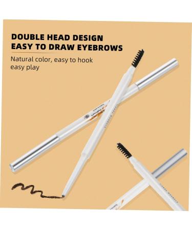 Beavorty 4 pcs Brow Dual Pencil -in- Tool with Pencils Enhancer Brush Eyebrow Makeup 1 count (Pack of 1) Assorted Colorx2pcs - Buy Online on GoSupps.com