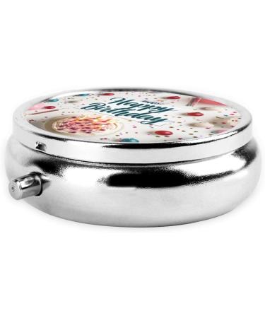 Portable Metal Pill Box - 3-Compartment Design for Travel | Buttercream & Candles - Buy Online on GoSupps.com