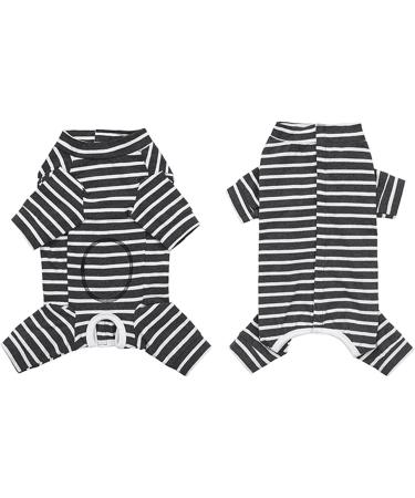 Buy Ruiqas Dog Surgery Suit for Male & Female Dogs - Breathable Prevents Licking XXL Dark Gray Stripes - Ideal Recovery Wear for Pets - Buy Online on GoSupps.com