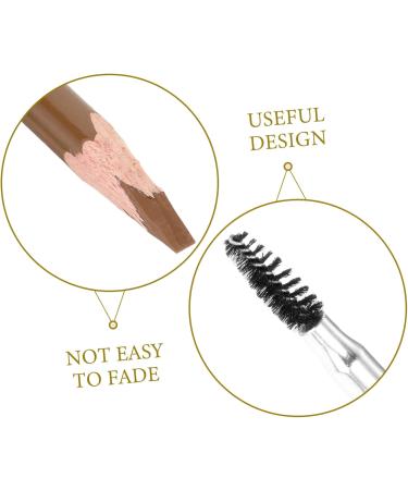 FOMIYES Women Eyebrow Pencil Women Makeup Eyebrow Pencil Wooden Eye Brow Pencil Coffee - Buy Online on GoSupps.com