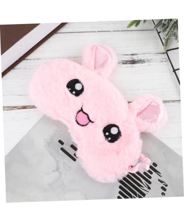 Beaupretty 2 Pcs Rabbit Eye Mask Set | Lightweight Plush Eye Masks for Travel | Soft & Breathable Blindfolds | 3D Pink Facial Masks with Ice Bag - Buy Online on GoSupps.com