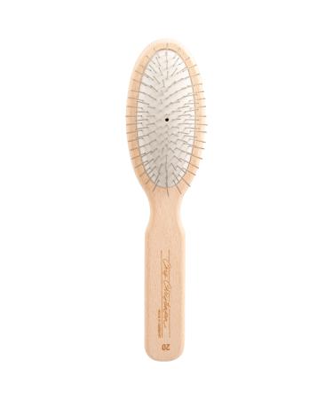 Chris Christensen Pin Dog Brush, Gold Series, Groom Like a Professional, Gold-Plated Stainless Steel Pins, Perfect for Fragile Coats, 30% More Pins, Ground and Polished Tips Brown 20mm - Buy Online on GoSupps.com