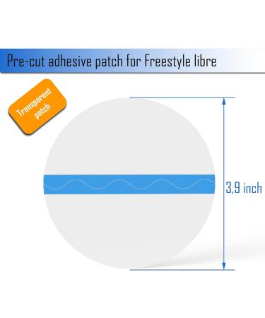 Freestyle Libre 2 Sensor Covers - Waterproof Adhesive Patches - 20 Pack - Clear - Hole and Glue-Free - Buy Online on GoSupps.com