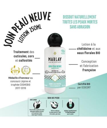 Marlay Cosmetics - New Skin Care 250 ml - Dry and Damaged Foot Lotion with Organic Celandine - 99% Natural Origin - Callus C - Buy Online on GoSupps.com