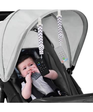 GOQELK Baby Teething Toys for 0-18 Months | Phone Teethers for Boys and Girls | Molar Teether Chew Toys (Pack of 2) - Black+Grey - Buy Online on GoSupps.com
