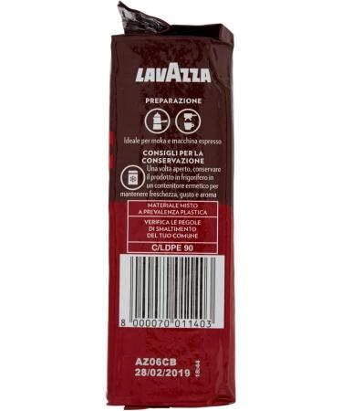 12 x LAVAZZA DEK Intenso Decaffeinated Ground Coffee 250g Italian Espresso - Buy Online on GoSupps.com