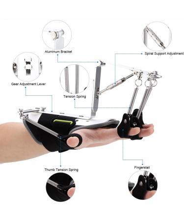 Finger Rehabilitation Adjustable Finger Wrist Orthotics Rehabilitation Trainer Tendons Exercise for Stroke Hemiplegia - Buy Online on GoSupps.com