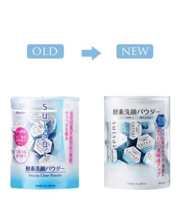 Kanebo Japan suisai Beauty Clear Enzyme Cleansing Powder (96 cubes) 3boxes - Buy Online on GoSupps.com