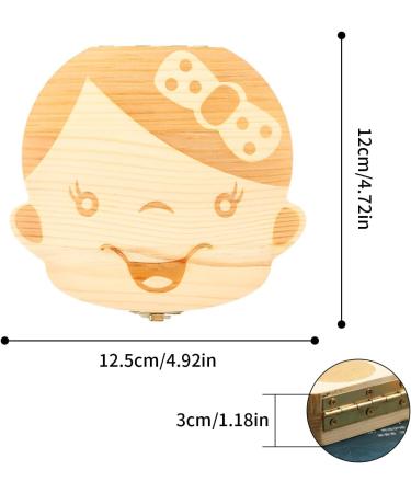 Luckious Baby Teeth Save Box - Wooden Tooth Keepsake Organizer for Girls - Buy Online on GoSupps.com