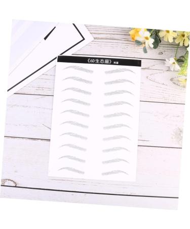 DOITOOL 6 Sheets Pairs Artificial Eyebrow Patch Eyebrowsb Eyebrow Makeup Tools Eyebrow Stickers Hair 3d - Buy Online on GoSupps.com