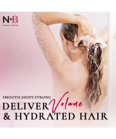 N+B Hair Volumizing Conditioner | Blue Agave Oil & Biotin for Soft Shiny Hair | Safe for All Hair Types Colored & Chemically Treated Hair - Buy Online on GoSupps.com
