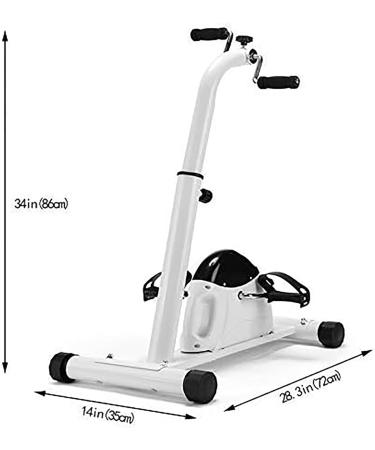 Pedal Exerciser Hand Arm Leg & Knee Recovery Medical Peddler - Adjustable Fitness Rehab Equipment for Seniors Elderly - Home Pedal Exercise Bike for Total Body - Buy Online on GoSupps.com