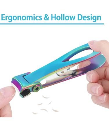 Extra Large Stainless Steel Werlla Toe Nail Clippers for Thick Nails - Long Handle, Wide Jaw Opening - Men, Women, Seniors (Multi-Colored) - Buy Online on GoSupps.com