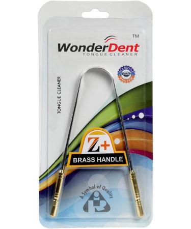 WonderDent Tongue Cleaner | High-Quality Stainless Steel Tongue Scraper for Fresh Breath | International Shipping - Buy Online on GoSupps.com