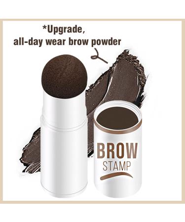 QAOVDS Eyebrow Stamp Stencil Kit - 1 Step Stamping & 10 Reusable Stencils for Perfect, Long-Lasting, Waterproof Dark Brown Eyebrow Makeup - 12 Piece Set - Buy Online on GoSupps.com
