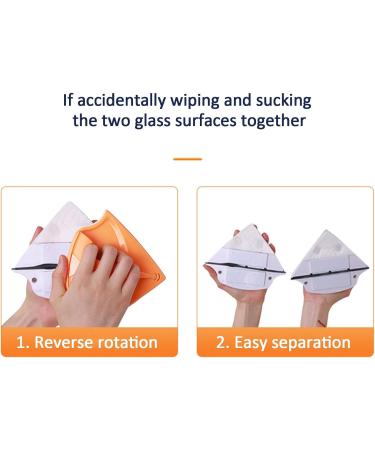 Magnetic Window Cleaner Double Sided Window Cleaner Adjustable Magnetic Double Window Glass Wiper Magnetic Window Cleaner Tool with Handle Magnetic Window Cleaner with Magnetic Window Cleaner - Buy Online on GoSupps.com