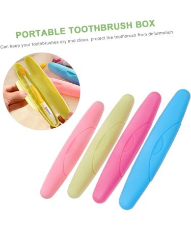Shop Tovinanna Portable Toothbrushes - 4pc Outdoor Travel Case Set for Perfect Oral Care Anywhere - Buy Online on GoSupps.com