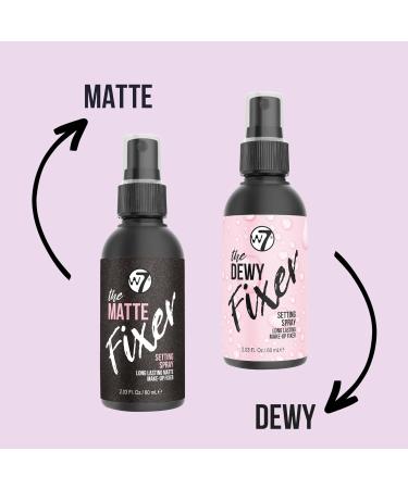 W7 The Fixer Makeup Setting Spray - Dewy Finish - Long-Lasting Ultra-Fine Formula - Cruelty Free and Vegan - 2 Pack Pack of 2 Dewy - Buy Online on GoSupps.com