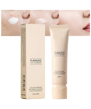 Changing Foundation for Mature Skin, Color Changing Foundation 30ml, Color Changing Foundation for Mature Skin, Long Lasting Waterproof Moisturizing Foundation (1PCS)