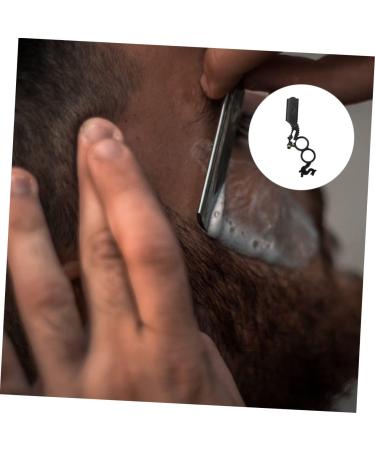 Minkissy 2-Pack Manual Hair Grain Knife Holder & Eyebrow Trimmer - Multi-Purpose Steel Scissors Razors for Hairdressing - 15.2x5.5cm - Black - Buy Online on GoSupps.com