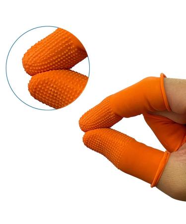 ASHATA Finger Cots - Disposable Latex Finger Protectors Large Non-Slip Wear-Resistant Covers 100 Pcs (2.6 x 0.8in) for Safe & Comfortable Use - International Shipping Available - Buy Online on GoSupps.com