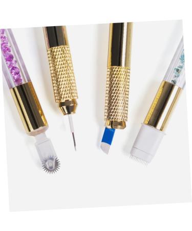 SKISUNO Microblading Eyebrow Pen Embroidery Pencil Eyebrow Pencil Crystal Handle Multifunction Eyebrow Needle Pen 1 count (Pack of 1) Pink - Buy Online on GoSupps.com