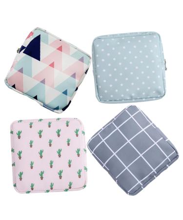 Orfofe 4 pieces of charming period pocket practical period pocket practical period pocket multifunctional small bag toilet paper storage holder tampon organizer