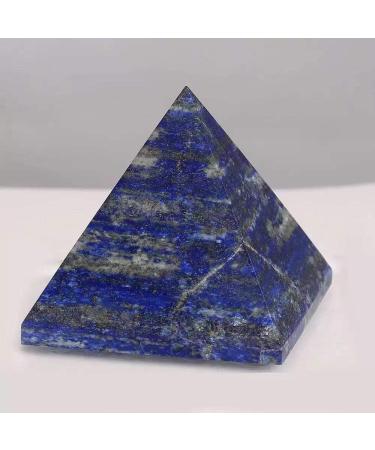 60mm-70mm Natural Lapis Lazuli Quartz Stone Carved Crystal Pyramid for Decoration 1pc Obelisk - Buy Online on GoSupps.com